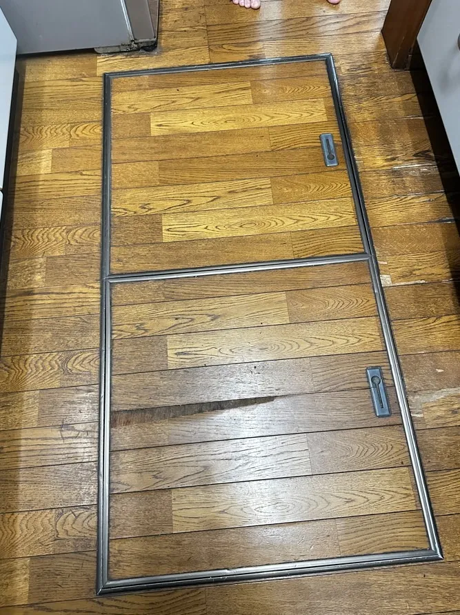 キッチン床・床下収納庫・排水口修繕工事を行いました